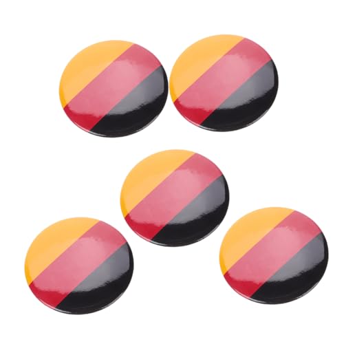 Hohopeti 5 Stück Teiliges Deutschland Pin Anstecker aus Zinklegierung Kreative Nationalflagge Broschen für Kleidung Vielseitige Schmuck broschen für Party Hochzeit Alltag Männer und Frauen von Hohopeti
