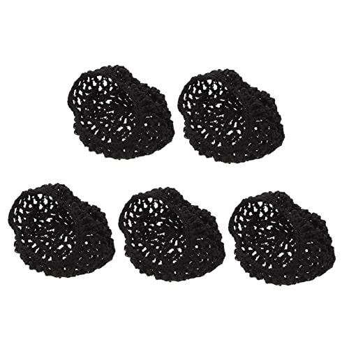 Hohopeti 5 Stück Teiliges Häkel Haarnetz Schnur Netz Haarnetz für Damen Atmungsaktiv Leicht zum Schlafen und Haarschutz Einheitsgröße von Hohopeti