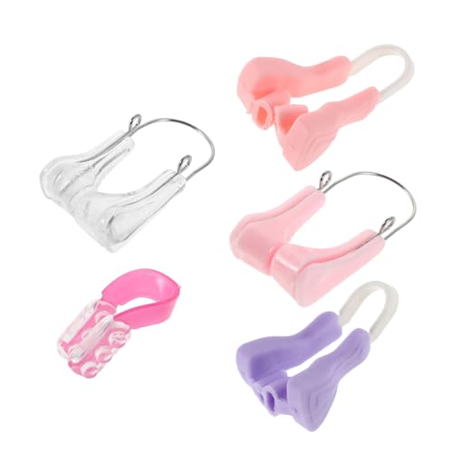 Hohopeti 5 Stück Teiliges Nasenformerset aus Hautfreundlichem Silikon Unsichtbarer Nasenclip zur Nasenbrückenkorrektur und Atmungsförderung Bequemer Beauty Clip für Damen und Herren Tag und von Hohopeti
