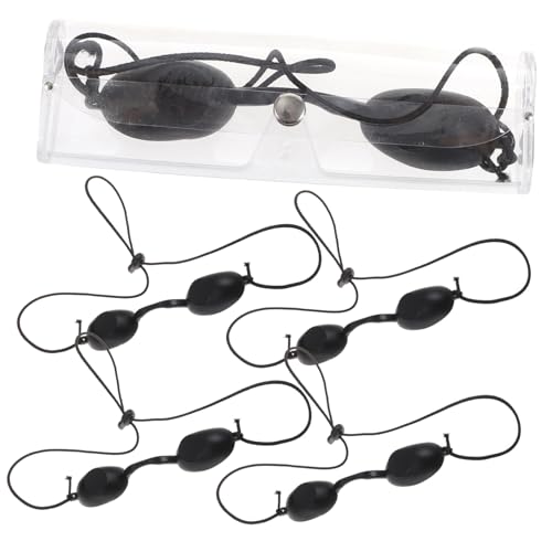 Hohopeti 5 Stück Teiliges UV schutz Eye Patch Verstellbare Sicherheits augenklappe Leichtes Hautfreundliches Design für Lichttherapie und Laserschutz Passend für Kopfgrößen von Hohopeti