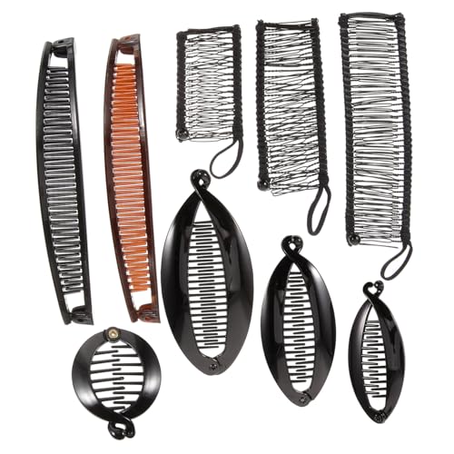 Hohopeti 6 Stück Teiliges Bananenspangen Fischschwanz Haarclips Retro Haarklammern für Damen und Mädchen Modischer Haarschmuck Vielseitig für Party Hochzeit Alltag Zufällige Farbe von Hohopeti