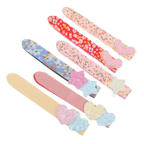 Hohopeti 6 Stück Teiliges Haarklammer Glitzer haarstickern Rutschfeste Haarclips für Damen und Mädchen zum Fixieren von Stirnfransen Seiten Rückenhaaren Modisches Haarschmuck accessoire von Hohopeti