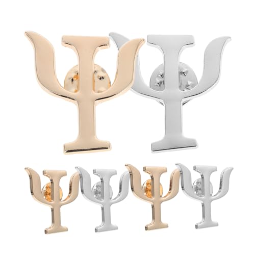 Hohopeti 6 Stück Teiliges Psychologie Symbol Broschen aus Robustem Legierungsmetall Vielseitig als Anstecknadeln für Rucksäcke Taschen Kleidung Sicherer Verschluss Geschenkidee für von Hohopeti