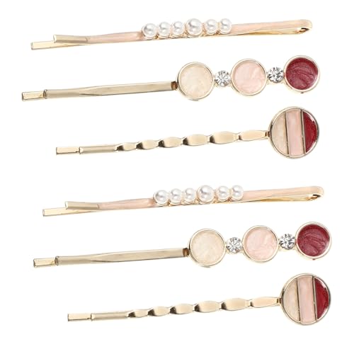 Hohopeti 6Stücke Teiliges Herz Haarclips aus Metall Haarschmuck für Damen Vielseitige Haarnadeln für Alltag Partys und Besondere Anlässe Leicht und Langlebig für Verschiedene von Hohopeti