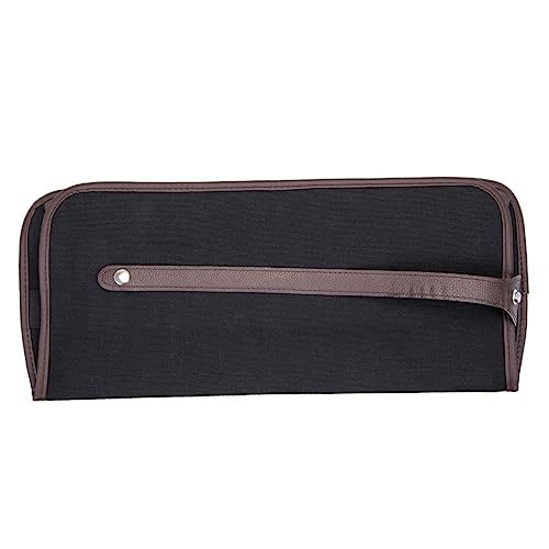 Hohopeti Federmäppchen aus Canvas Bleistiftrolle Federmäppchen 72 Löcher aufrollbare Federmäppchen Bleistifttasche Stifthalter Box-Organizer von Hohopeti