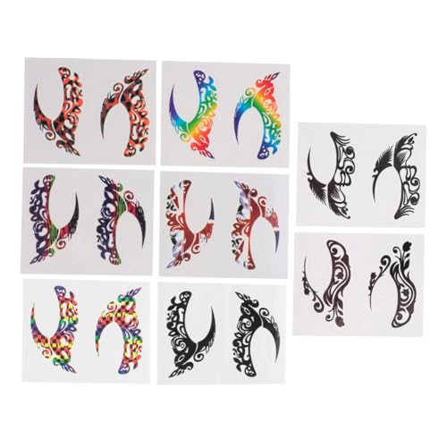 Hohopeti 8 Paare Temporäre Augen tattoos Sticker Halloween Eyeliner Aufkleber Sicher Sanft Schminkhilfe Party Dekoration Hohopeti 8 Paare Temporäre Augen tattoos Sticker Halloween Eyeliner Aufkleber Sicher Sanft Schminkhilfe Party Dekoration von Hohopeti