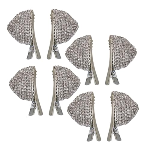 Hohopeti 8 Stück Glänzende Katzenohren Haarklammern Teiliges Halloween Haarschmuck mit Strasssteinen für Frauen und Mädchen Party Cosplay Fest Dekoration von Hohopeti