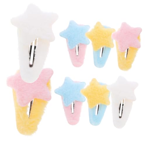 Hohopeti 8 Stück Teiliges Kleine Stern haarspangen für Mädchen Flauschige Niedliche Haarschmuck accessoires zum Stylen Vielseitig Kombinierbar für Alltag und Festliche Anlässe von Hohopeti