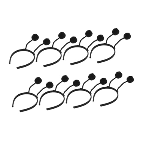 Hohopeti 8 Stück Teiliges Mädchen Haarband mit Flauschigen Haarbällen Weiches und Leichtes Party Haarreif für Geburtstage Cosplay und Alltag Bequeme Kopfbedeckung von Hohopeti