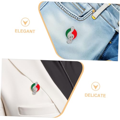 Hohopeti 8 Stück Teiliges Musiknoten Broschen Retro Emaille Musikschmuck für Frauen mit Klavier Gitarre und Noten Designs Anstecknadeln für Kleidung Rucksäcke Hüte Musikfans und Alltag von Hohopeti