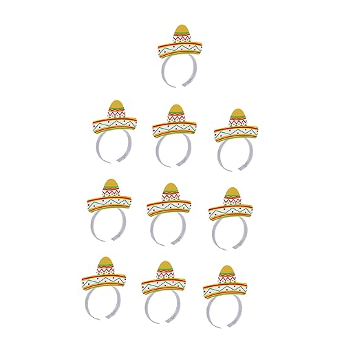 Hohopeti 9 Stück Teiliges Papier Haarreifen für Damen Mexikanische Cinco De Mayo Partyhaarschmuck Gemischte Styles Langlebig und Einfach zu Tragen für Festtagsdekorationen von Hohopeti