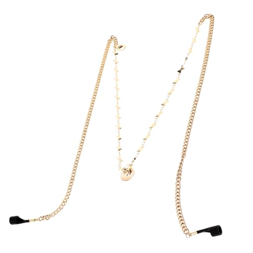 Hohopeti All Match Lost Ohrhörer Halskette Damen Modischer Metall Choker Rutschfeste Doppel Funktion Schutz und Schmuck für Sport und Alltag von Hohopeti