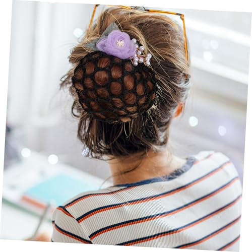 Hohopeti Blumen haarnetz für Dutt Damen Haarnetz Haarblumen Haarknoten accessoire für Krankenschwestern Stewardess Bankangestellte Praktischer Dutt halter für Alltag und Festliche Anlässe Hohopeti Blumen haarnetz für Dutt Damen Haarnetz Haarblumen Haarknoten accessoire für Krankenschwestern Stewardess Bankangestellte Praktischer Dutt halter für Alltag und Festliche Anlässe von Hohopeti