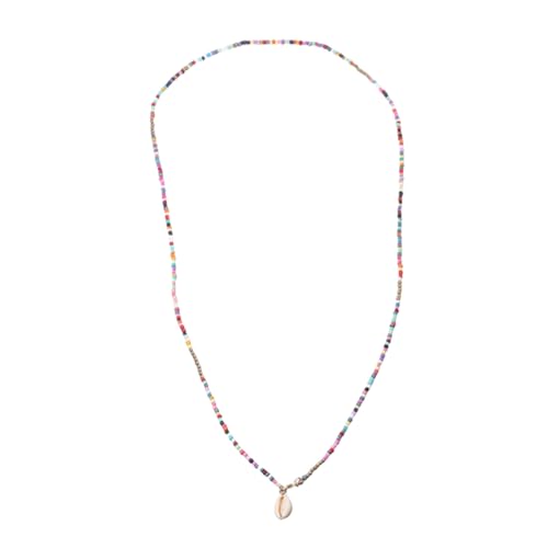 Hohopeti Bohemia Style Bunte Perlen Halskette Damen Leichte Clavicle Kette Modischer Schmuck für Alltag Party Reise von Hohopeti