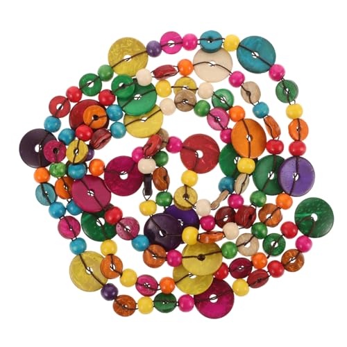 Hohopeti Boho Halskette für Damen Mehrlagig Handgefertigt Bunte Vintage Kokosnussschale Perlen Schmuck Modisch Lässig für Alltag Party Strand von Hohopeti