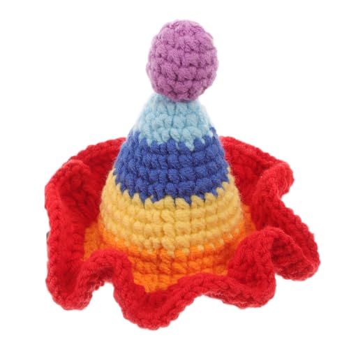 Hohopeti Bunte Häkelmütze Haarklammer aus Wolle Weicher Langlebiger Haarschmuck für Mädchen und Frauen Vielseitiger Bequemer Haarclip für Alltag und Besondere Anlässe von Hohopeti