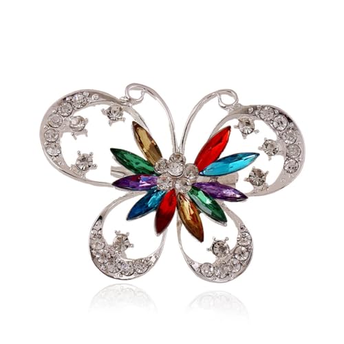 Hohopeti Bunte Schmetterling Brosche mit Strasssteinen Modische Anstecknadel Shirts und Kleidung Kreatives Schmuck accessoire für Damen für Party und Alltag Hohopeti Bunte Schmetterling Brosche mit Strasssteinen Modische Anstecknadel Shirts und Kleidung Kreatives Schmuck accessoire für Damen für Party und Alltag von Hohopeti