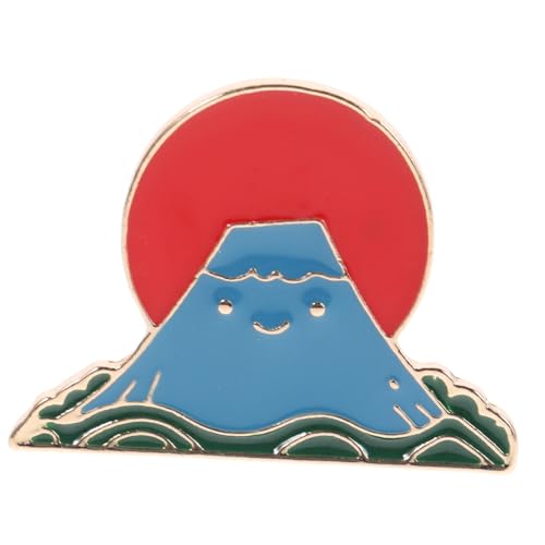 Hohopeti Cartoon Brosche Fuji Berg Anstecknadel aus Legierung Niedliche Japanische Mode Brosche für Damen Dekoration für Kleidung Rucksack Partygeschenk von Hohopeti