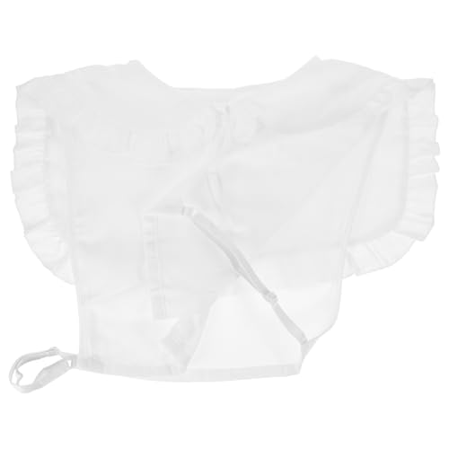 Hohopeti Chiffon Fake Doll Collar Damen Blusenkragen All match Modeaccessoire Leicht Hautfreundlich Pflegeleicht Vielseitig für Party Date Büro Hochzeit Modischer Eleganter Look von Hohopeti