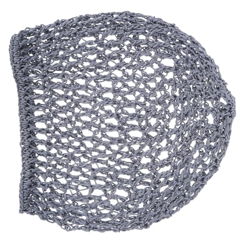 Hohopeti Damen Haarnetz Schlafhaube aus Atmungsaktivem Polyester Handgehäkeltes Mesh Haarnetz für Haarschutz und Komfort Tiefgrau Schonend für Haare von Hohopeti