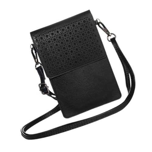 Hohopeti Damen Handytasche Umhängetasche aus Kunstleder mit Großem Fassungsvermögen Kratzschutz Stoßdämpfung und Vielseitigem Innenfach für Smartphone Karten und Geld für Alltag und von Hohopeti