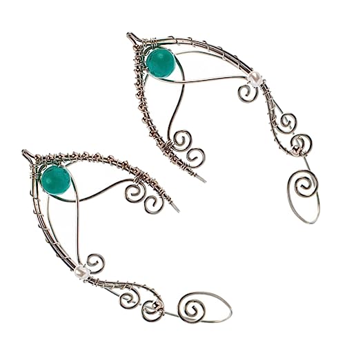 Hohopeti Ear Wrap Earrings Damen Vintage Ohrclips Ohrmanschetten Nicht Piercing Handgefertigt Elegant Schmuck für Frauen Alltag und Party von Hohopeti