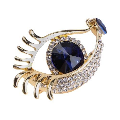 Hohopeti Elegante Augenbrosche mit Strasssteinen Modische Corsage für Damen Feine Verarbeitung Kreatives Design Vielseitig Tragbar als Kleidungs Taschen accessoire Geschenk von Hohopeti