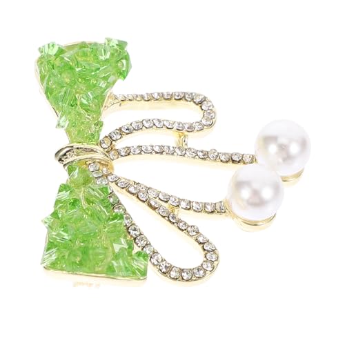 Hohopeti Elegante Damen Brosche mit Vollverzierten Strasssteinen Anstecknadel im Vintage stil Modische Schleifenbrosche als Schmuckaccessoire und Geschenk für Frauen von Hohopeti