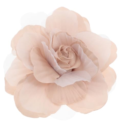 Hohopeti Elegante Stoffblumen Brosche Beige Leichte Anstecknadel aus Satin und Garn für Damen Vielseitiger Schmuck für Kleider Jacken Schals und Festliche Anlässe von Hohopeti