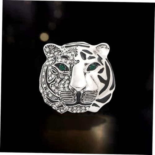 Hohopeti Elegante Tiger Brosche Funkelnden Strasssteinen Vintage Stil Anstecknadel für Kleidung Schal Mantel Vielseitiges Damen und Herren Accessoire für Besondere Anlässe von Hohopeti
