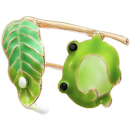 Hohopeti Enamel Frosch Brosche aus Hochwertiger Legierung Dekorative Anstecknadel für Kleidung Mütze und Schal Langlebig Modisches Accessoire für Frauen und Mädchen Einzigartiges Geschenk von Hohopeti