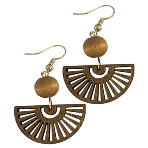 Hohopeti Ethnische Fächer Ohrringe Damen Hängend Leicht Klein Chinesisch Inspiriert Modern Traditionell Schmuck für Teenager Mädchen von Hohopeti