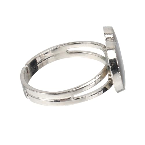 Hohopeti Farbwechselnder Herzring für Damen und Herren Verstellbarer Kreativer Regenbogenring mit Emotionalem Thermochrom Phänomen Modisches Festivalgeschenk Langlebiger und Bequemer von Hohopeti