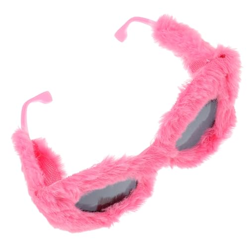 Hohopeti Flauschige Party Sonnenbrille Damen Modisch Katzenaugen Brille Leicht Gewichtig Stilvolles Accessoire Für Alltag und Kostümparty von Hohopeti