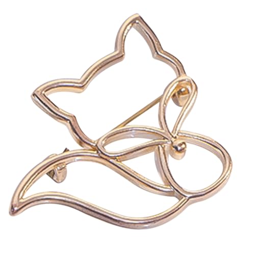Hohopeti Fox Brosche Anstecknadel für Kleidung Dekorative Metallische Brosche Fuchsform für Anzüge Schals und Hüte Einzigartiges Accessoire für Besondere Anlässe Hohopeti Fox Brosche Anstecknadel für Kleidung Dekorative Metallische Brosche Fuchsform für Anzüge Schals und Hüte Einzigartiges Accessoire für Besondere Anlässe von Hohopeti