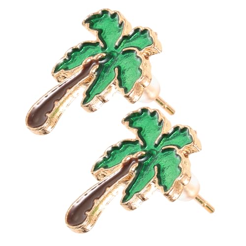 Hohopeti Frauen Ohrstecker Kokosnussbaum Design Sommerohrringe Leicht Legierter Schmuck Hautfreundlich Eleganter Tropfenform Akzentuieren und Stil von Hohopeti