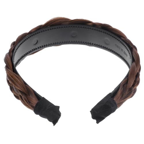 Hohopeti Geflochtenes Stirnband Haarreif mit Fischgrätenzopf Breites Haarschmuck accessoire für Damen Leichtes Natürlich Wirkendes Haarband Ganzjahresmode von Hohopeti
