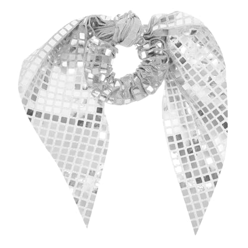 Hohopeti Glänzende Pailletten Haargummi mit Elastischem Band für Damen und Mädchen Sicherer Funkelndes Schleifen Design Vielseitig für Partys Cheerleading und Besondere Anlässe Geeignet von Hohopeti