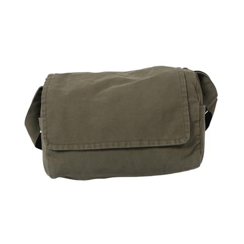 Hohopeti Große Canvas Umhängetasche Damen Herren Leichte Laptop Messenger Bag mit Verstellbarem Schultergurt Vielseitige College Arbeit Freizeit Tasche in Geräumig und Komfortabel für von Hohopeti