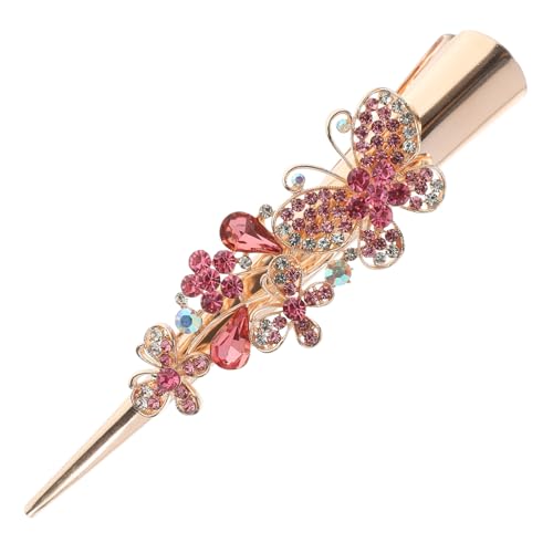 Hohopeti Große Funkelnde Haarklammer für Damen Schmetterlingsförmige Strass haarspange aus Eleganter Haarclip für Feines Haar Geeignet für Hochzeit Party Alltag und Besondere Anlässe von Hohopeti