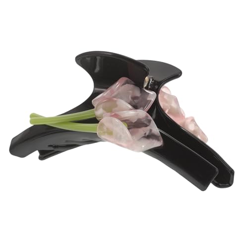Hohopeti Große Haarklammer mit Blumendekor Robuster Haarclip für Dickes und Feines Haar Sicherer Haarschmuck für Damen für Alltag Hochzeit und Besondere Anlässe von Hohopeti