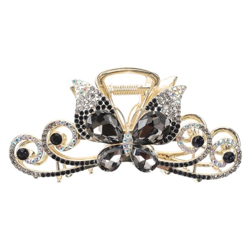 Hohopeti Große Haarklammer mit Schleifendesign und Funkelnden Strasssteinen Robuste Haarklammer für Dickes Haar Vielseitiger Leichter Haarclip für Damen und Mädchen Eleganter Haarschmuck Hohopeti Große Haarklammer mit Schleifendesign und Funkelnden Strasssteinen Robuste Haarklammer für Dickes Haar Vielseitiger Leichter Haarclip für Damen und Mädchen Eleganter Haarschmuck von Hohopeti