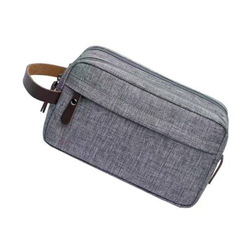 Hohopeti Große Kosmetiktasche Herren Wasserdichtes Nylon Kulturbeutel mit Viel Stauraum für Reise und Business Reise Waschbeutel Handgepäcktasche von Hohopeti