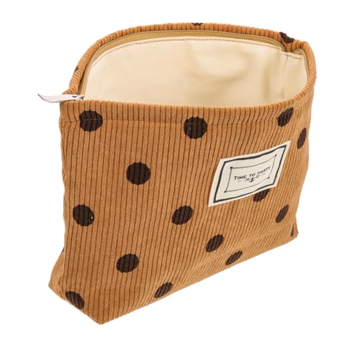 Hohopeti Große Kosmetiktasche aus Cordstoff mit Wasserabweisendem Material Multifunktionale Reise Kulturbeutel für Damen Geräumige Schminktasche zum Organisieren von Make Up und von Hohopeti