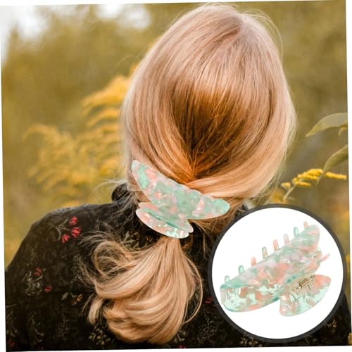 Hohopeti Großer Haarklammer Damen Haarspange aus Celluloseacetat Dekorative Haarkralle für Dickes und Zartes Haar Vielseitig für Alltag Fest und Sport Eleganter Haarschmuck Grün Hohopeti Großer Haarklammer Damen Haarspange aus Celluloseacetat Dekorative Haarkralle für Dickes und Zartes Haar Vielseitig für Alltag Fest und Sport Eleganter Haarschmuck Grün von Hohopeti