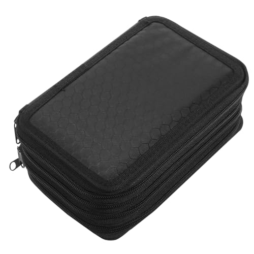 Hohopeti Großes Oxford Federmäppchen mit Reißverschluss Mehrschichtiges Langlebiges Pencil Case aus Robustem Material Großer Stauraum für Stifte und Farbige Bleistifte Tragbar und Einfach von Hohopeti