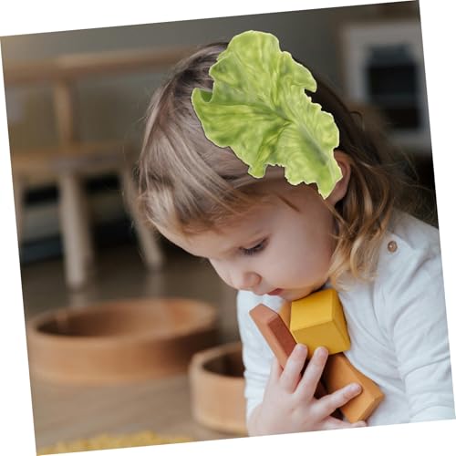 Hohopeti Grüne Haarklammer Lettuce Leaf Haarschmuck Lebensechte Blattform Haarclip für Mädchen Frauen Vielseitiger Styling Clip Modisches Accessoire für Alltag und Cosplay von Hohopeti