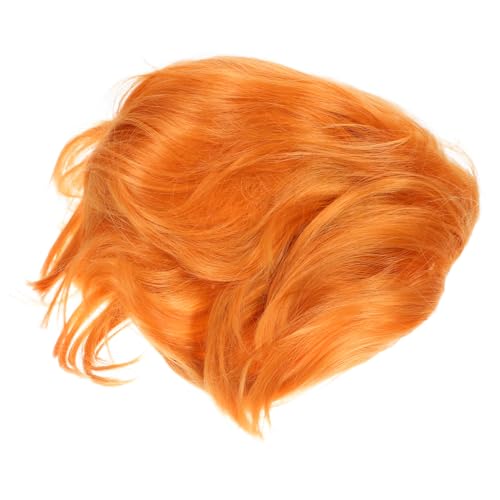 Hohopeti Herren Kurzhaar Perücke Goldene Hitzebeständige Synthetikfasern Realistisches Design für Halloween Cosplay Bühnenauftritte und Alltag mit Atmungsaktiver Pflegeleichter Konstruktion von Hohopeti