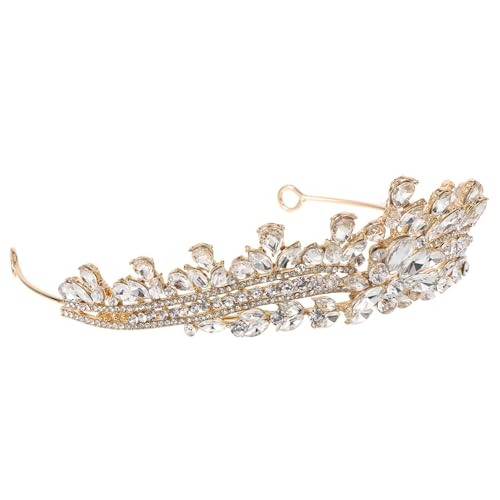 Hohopeti Hochwertige Brautkrone aus Legierung mit Funkelnden Strasssteinen Tiara Stirnband für Hochzeit Abschlussball und Besondere Anlässe für Damen und Mädchen Geeignet Langlebiges Design von Hohopeti