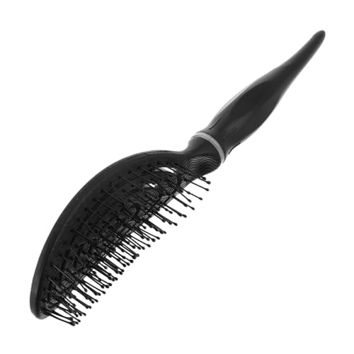 Hohopeti Hohlkamm für Voluminöses Haar Ergonomisch Oval Großer Haarkamm Leicht Gewölbte Zähne Geeignet für Lockiges Glattes Styling Zubehör Damen von Hohopeti